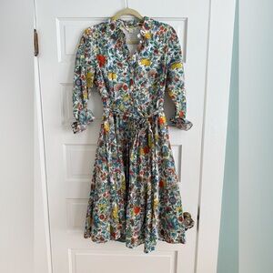 Boden Button Front Dress